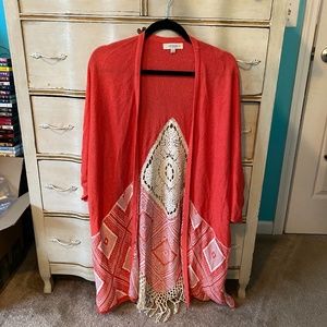 DONATING ON 11/18 | Umgee+ coral sweater cardigan